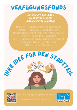 Plakat Verfügungsfonds
